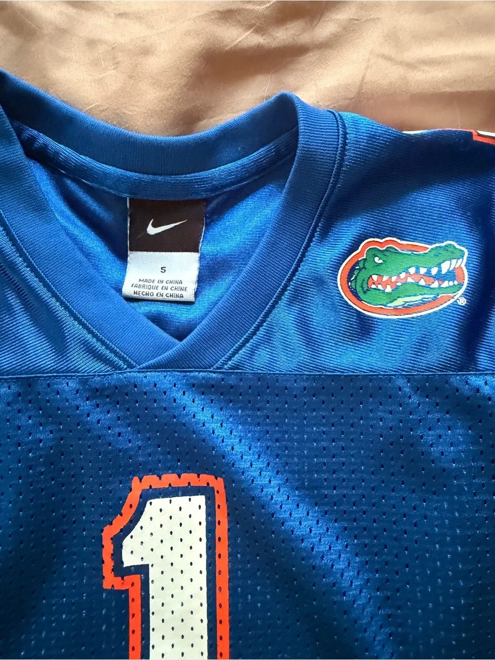 Nike Team Florida Gators #1 Football Jersey | Youth Small (Size 5) | NCAA Blue